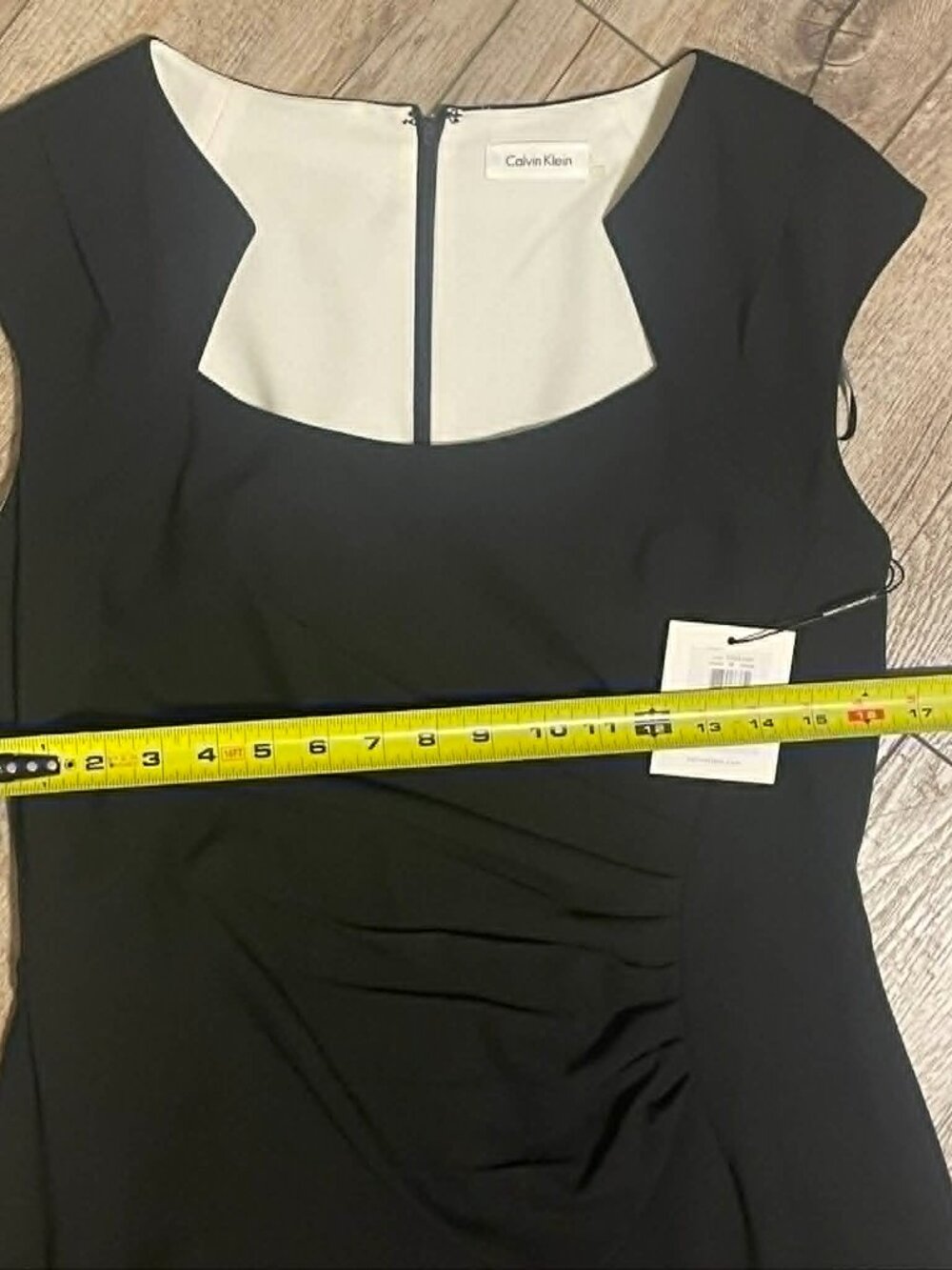 Women’s Calvin Klein NWT Black A-Line Dress, Size 12 - Picture 4 of 9